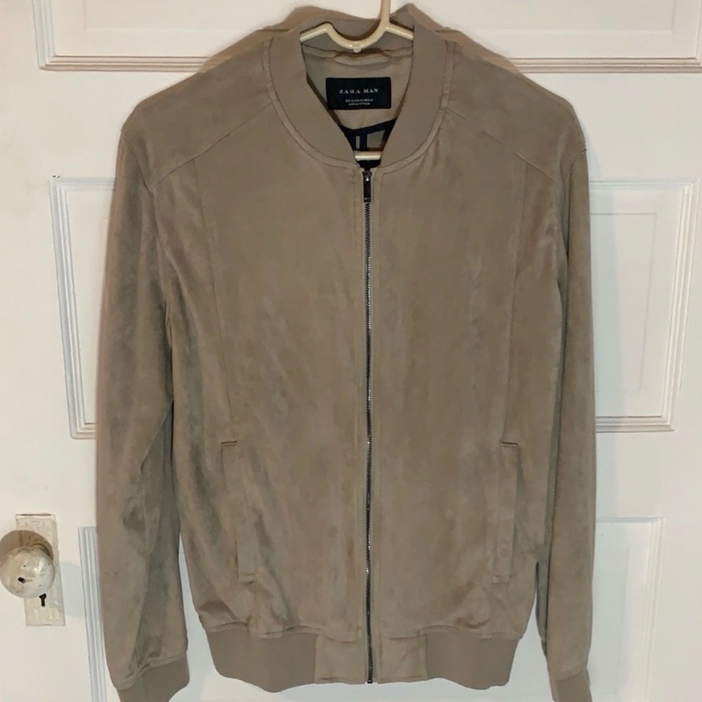 Zara Tan Bomber Jacket